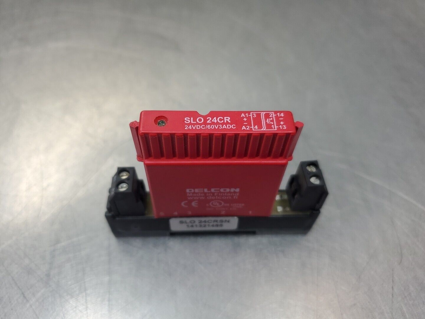DELCON SLO 24CRSN 24VDC RELAY.                                             4E-34