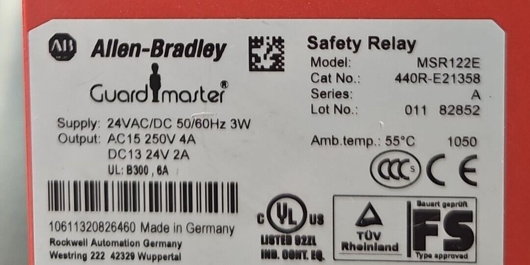 Allen-Bradley 440R-E21358 Safety Relay  SerA                             loc4A13