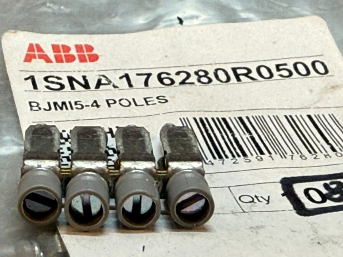 Abb 1SNA176280R0500 Terminal Blocks, BJMI5-4 Poles Pack  of 8      (7.3.2)