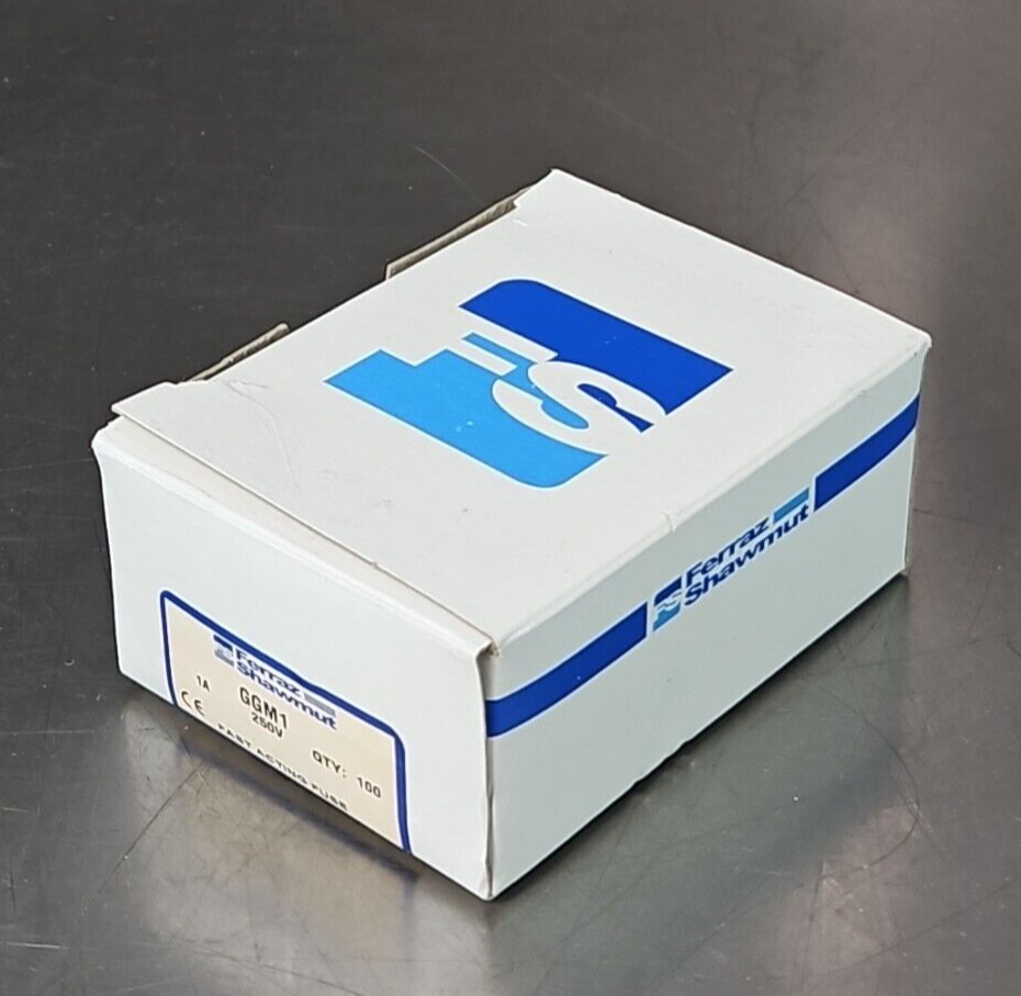 Ferraz Shawmut GGM1 Mini Fuse 1 Amp 250 Vac  box w/90                    loc4D36