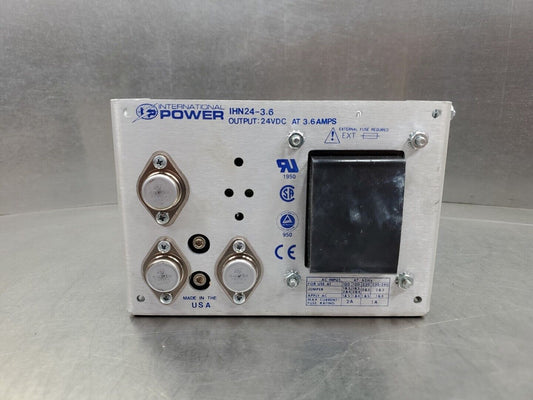 International Power IHN24-3.6 Power Supply, 3.6Amps 24VDC.                 3D-36