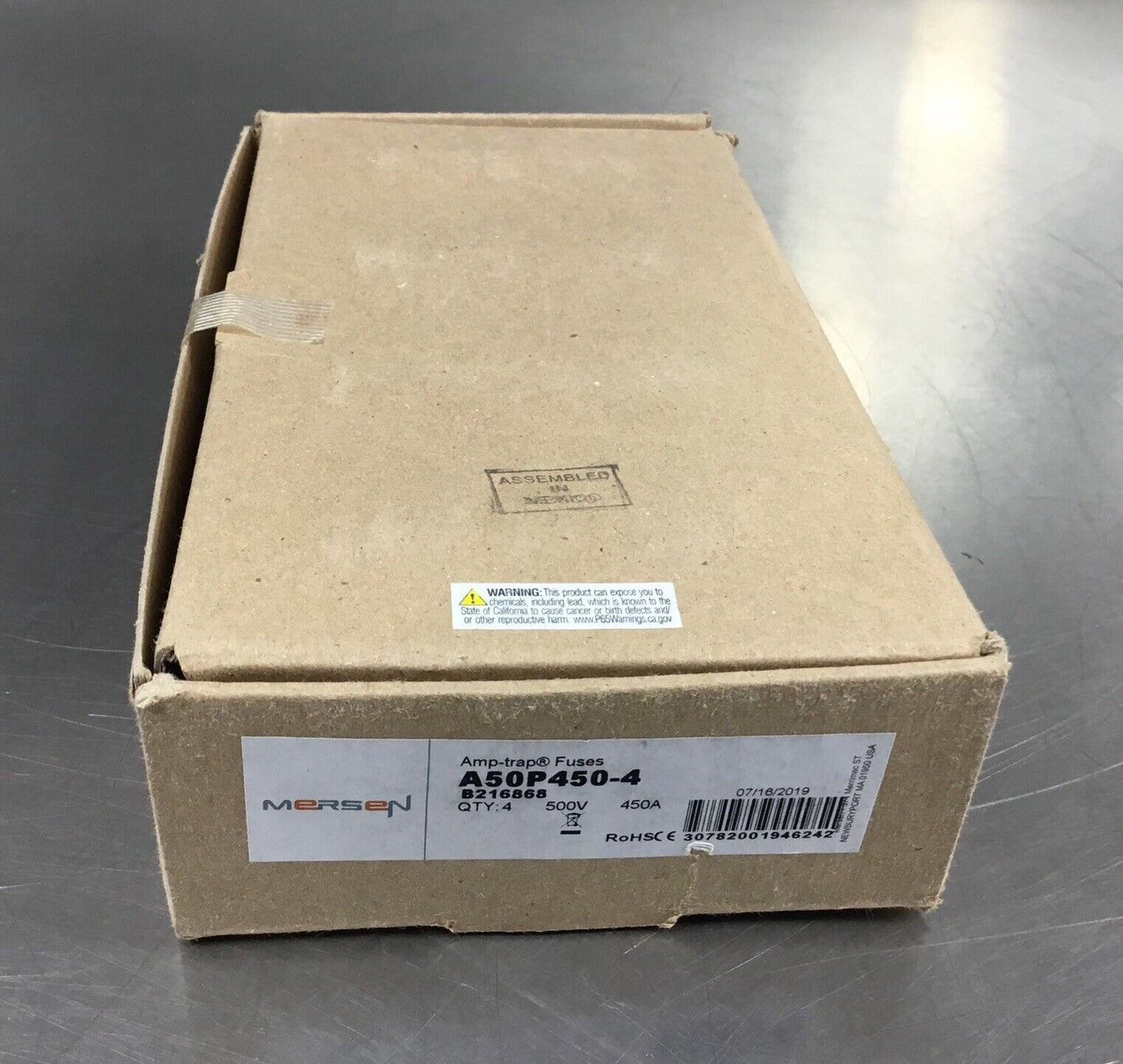 Ferraz Shawmut A50P450-4 Amp-trap Fuses, 450A 500V, Lot of 4.              4A-27