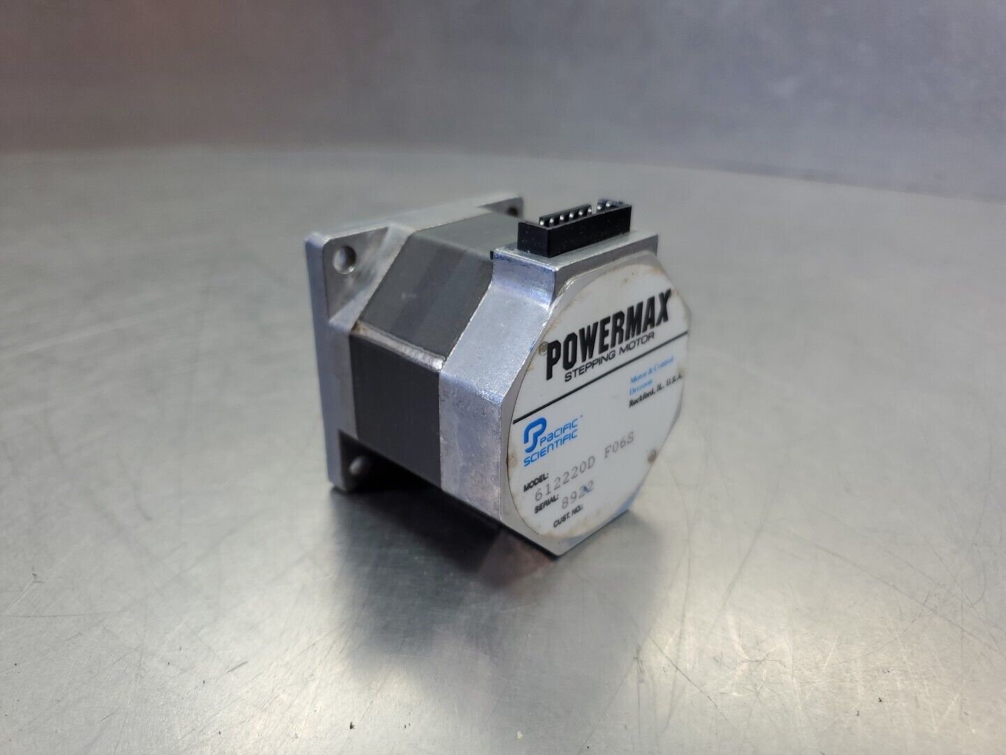 PACIFIC SCIENTIFIC 612220D F06S POWERMAX STEPPING MOTOR.                    1-E7