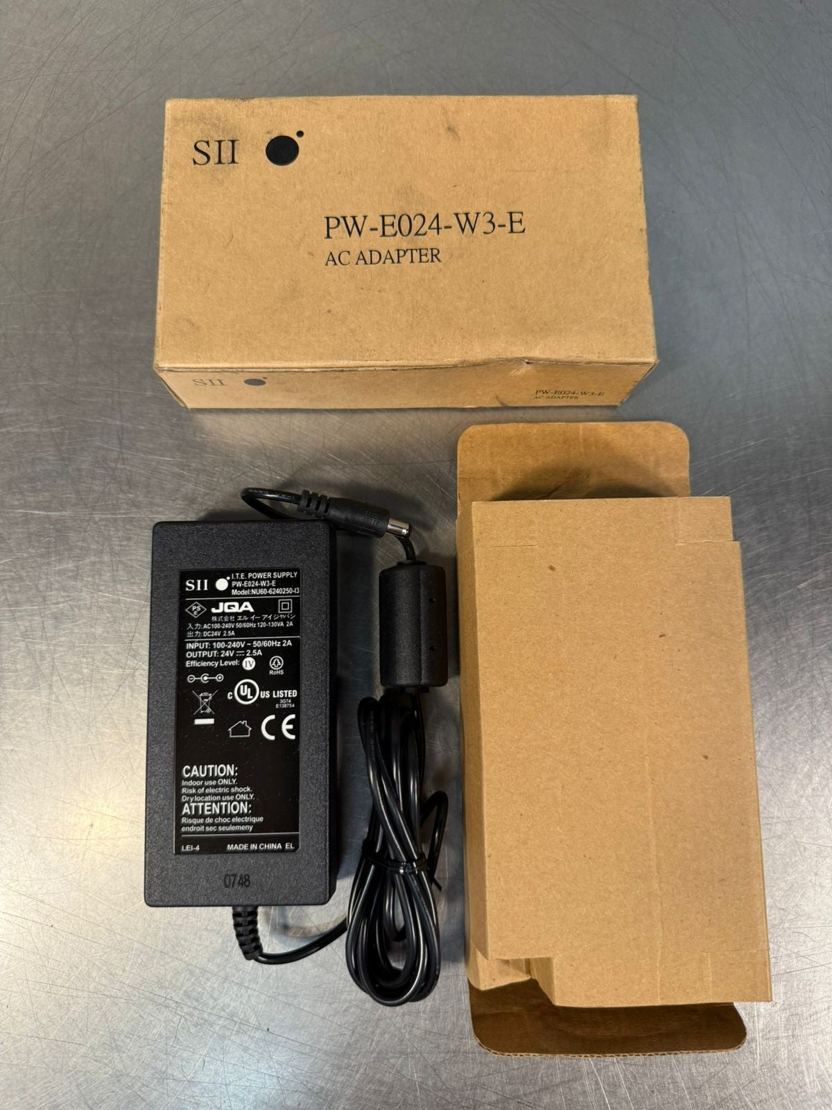 Sii Pw-E024-W3-E AC Power Supply  NU60-6240250-I3 Out. 24v - 2.5A  (6.3.1)