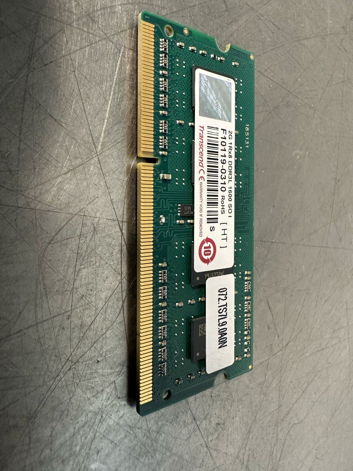 Transcend Memory 2G 1Rx8 DDR3L 1600 SO I F10119-0310 RoHS  (7.2.1)