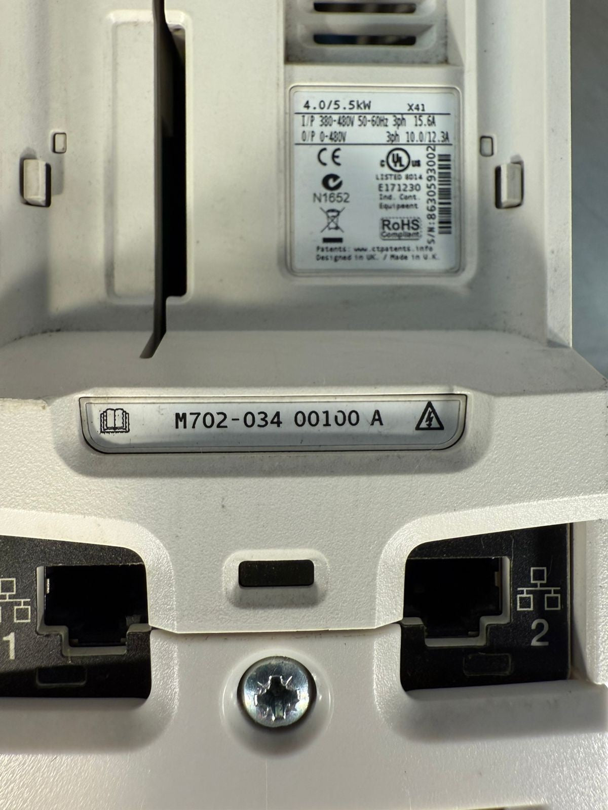 Control Techniques Unidrive M702-034-00100-A 4.0/5.5kw (8.4.6)
