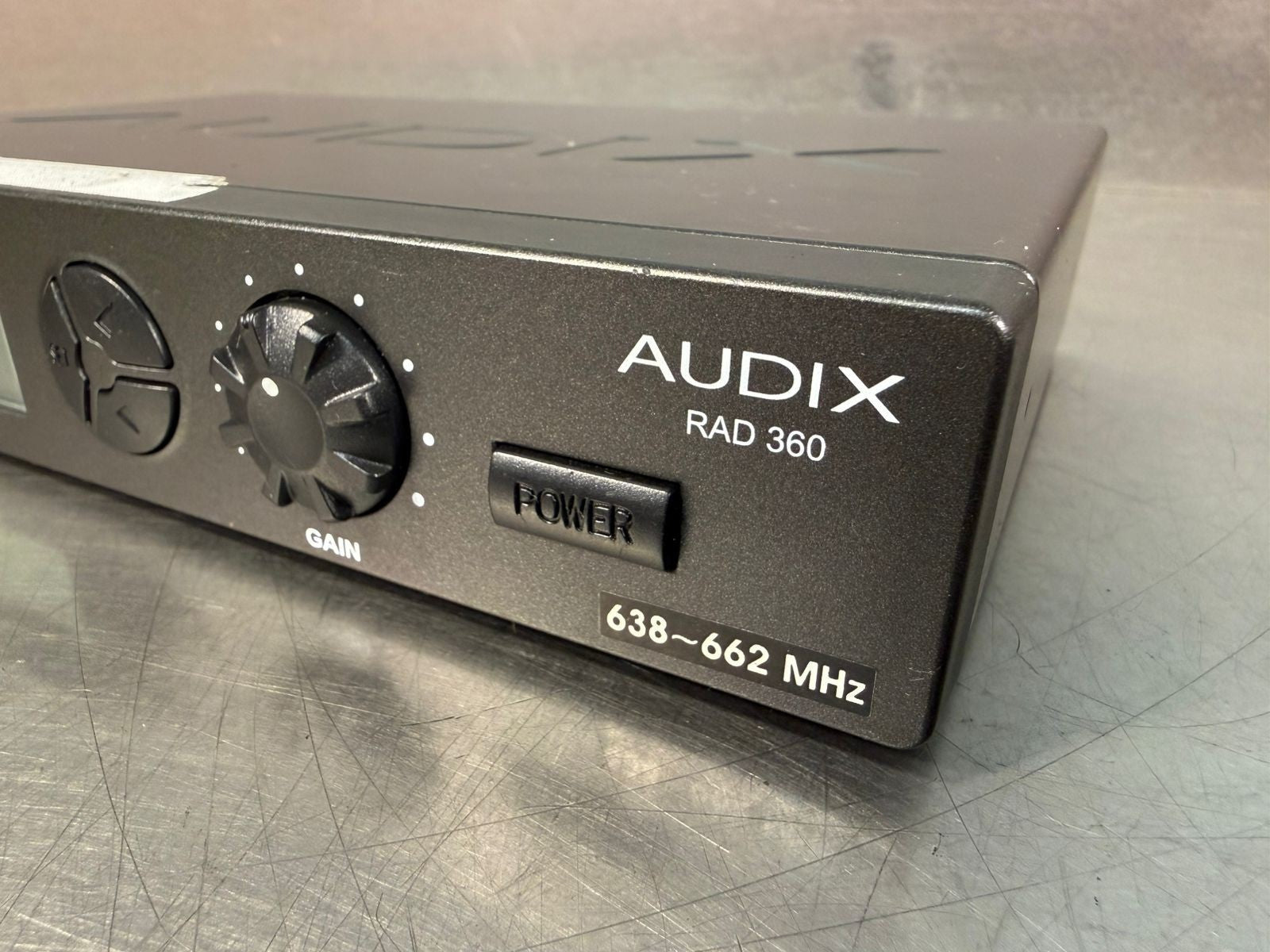 Audix Rad 360 Uhf Diversity Receiver Wireless  638-662 MHz         (3.2.1)