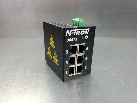 N-TRON 306TX-N 10-30V 0.5A 6-Slot Ethernet Switch.                          3D-6