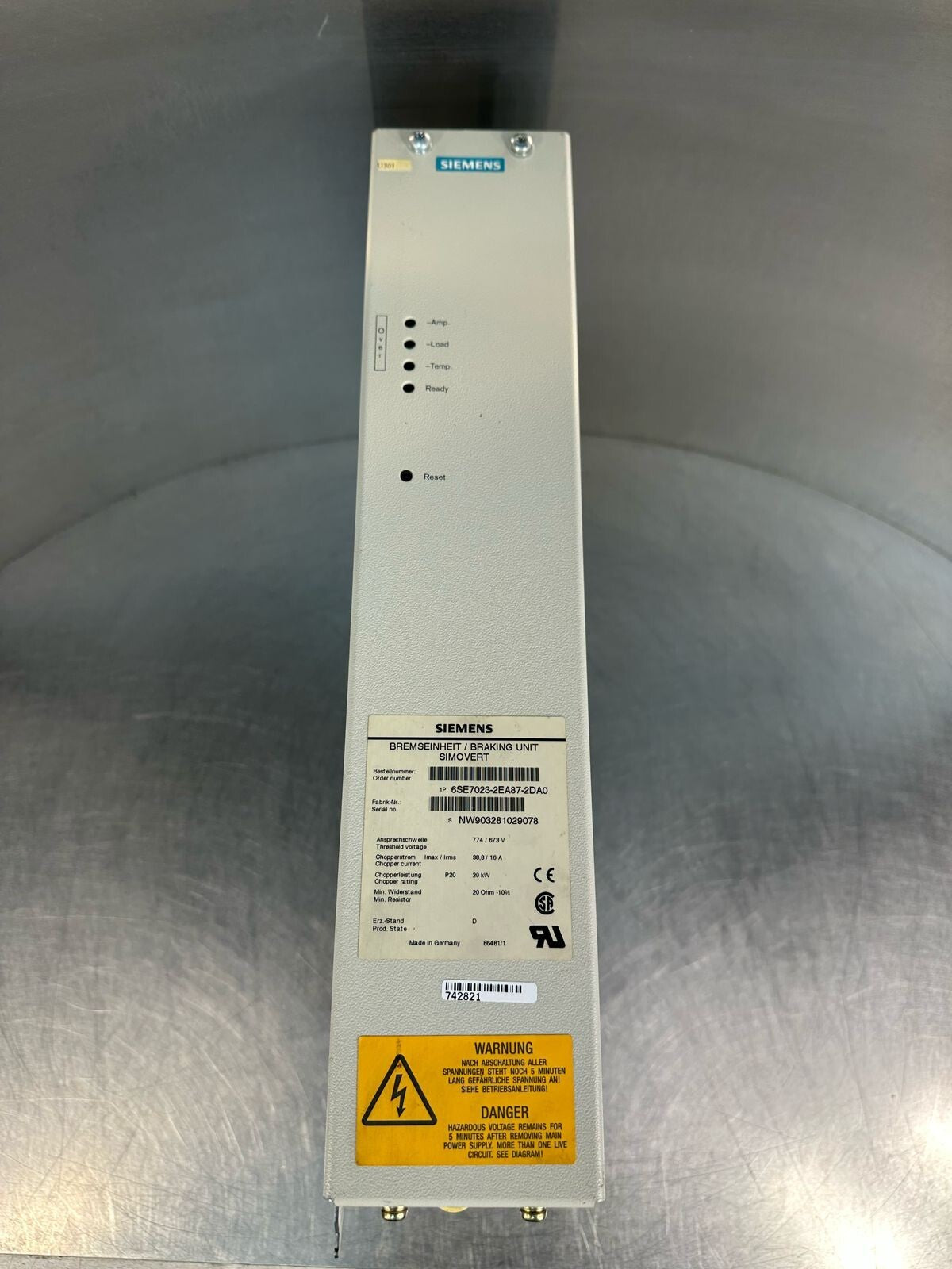  Siemens 6SE7023-2EA87-2DA0 6SE7 023-2EA87-2DA0  (8.5.3)