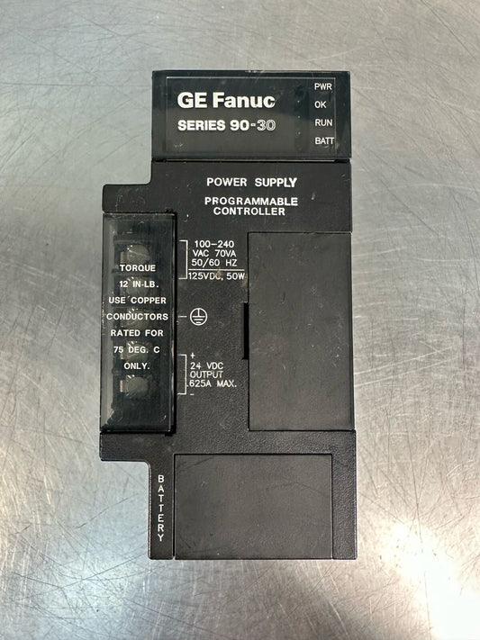 GE Fanuc Series 90-30 IC693PWR321M 120-240VAC 125VDC 30W  (5.4.2)