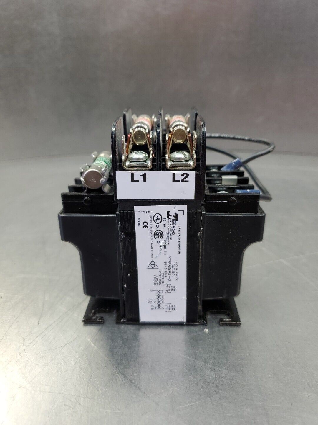 Hammond PT75MQMJ-3 Transformer, 75VA 50/60Hz.                              4B-34