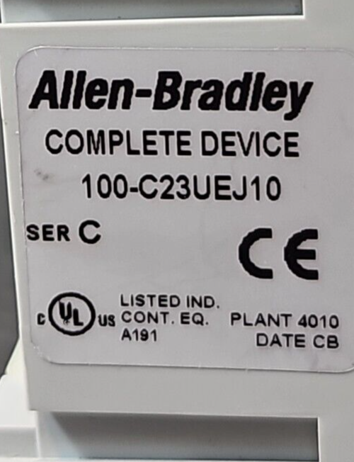 Allen Bradley 100-C23UEJ10 SerC  3Ph Coil 24VDC 600VAC Max               loc4C34