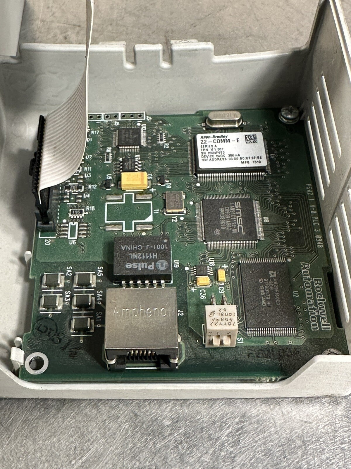 ALLEN BRADLEY 22D-D2P3N104 POWER FLEX 40P - 1HP + 22-COMM-E - EACH - (BIN-1.4.3)