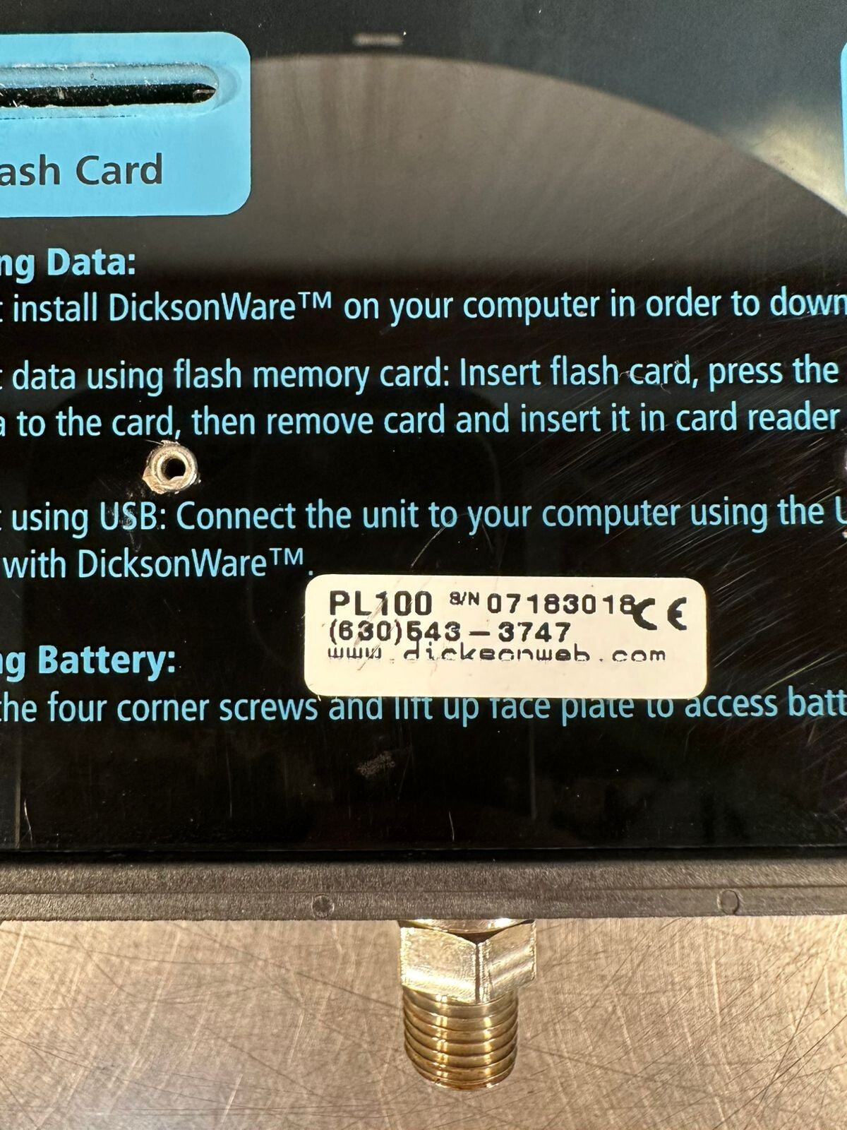 Dickson Pl100     Dickson PL-l100      Dickson PL100               (7.2.1)