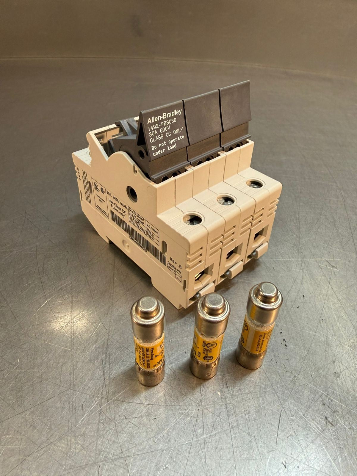 Allen-Bradley 1492-FB3C30 Fuse Holder Class 30A 600V Cl CC         (9.3.4)