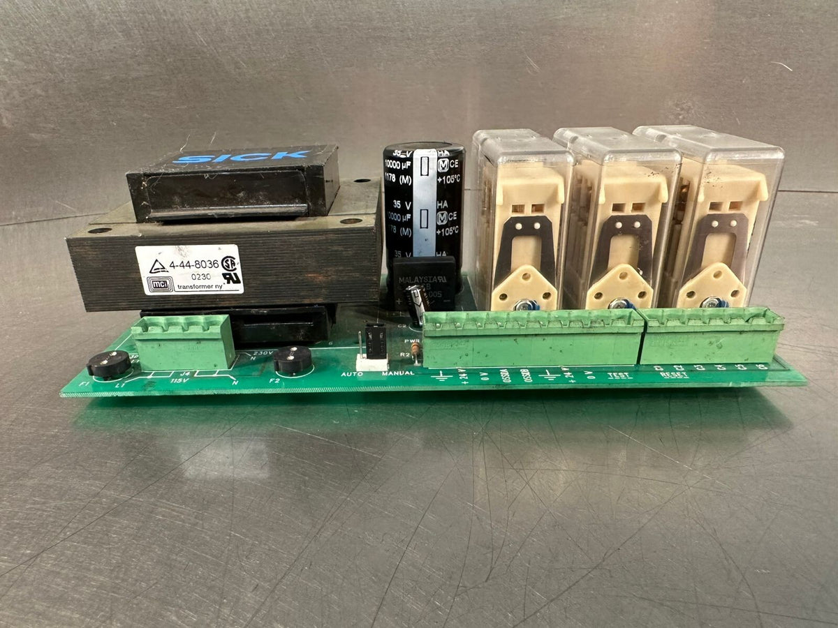 Sick 4-44-8036 Transformer Power Supply Relay Board      (7.2.2)