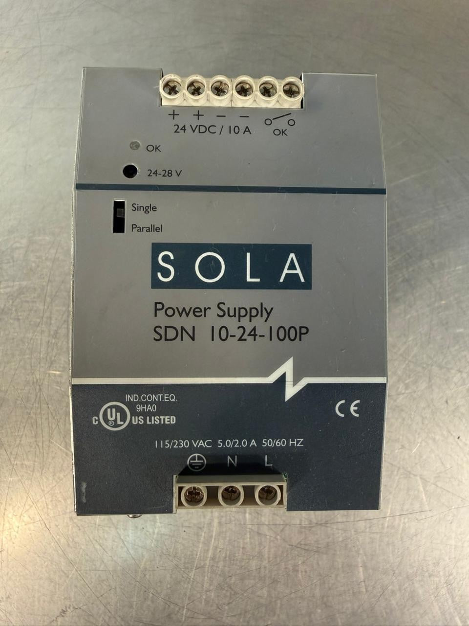 Sola Sdn 10-24-100P Ovp Power Supply 24vdc – 10A                   (1.4.1)