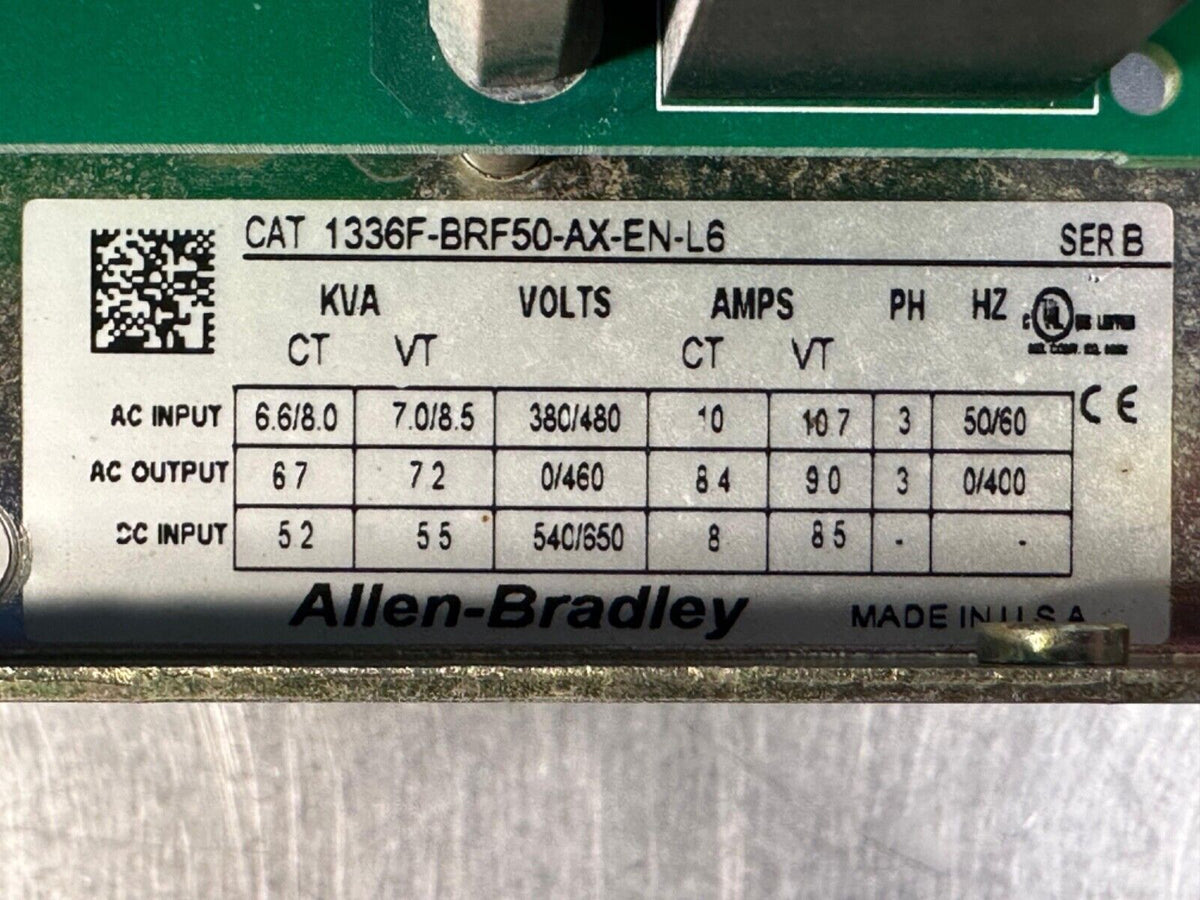 Allen Bradley 1336F-BRF50-AX-EN-L6 Ser B AC Drive                (1E-36)