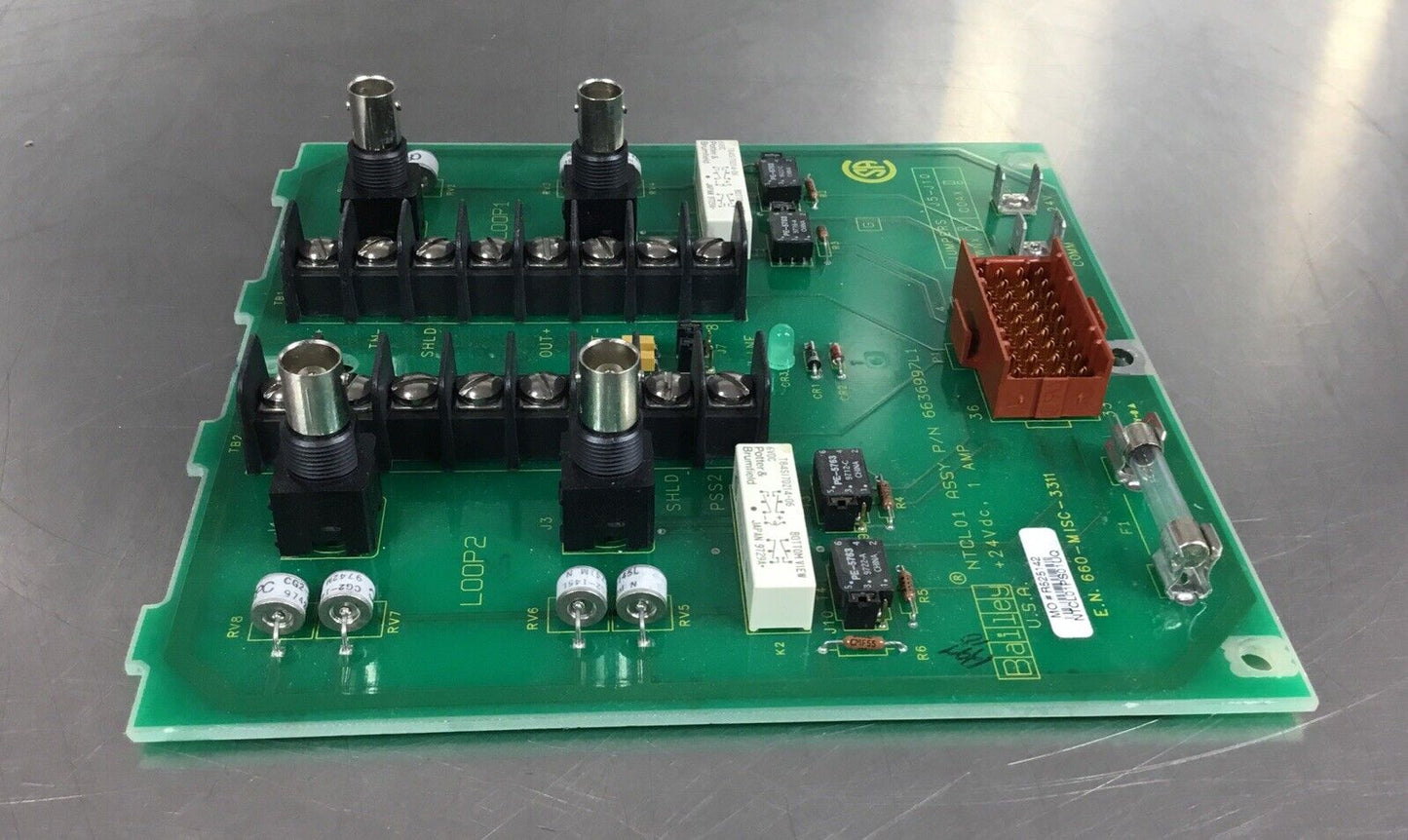 BAILEY NTCL01  /  6636997L1  NETWORK 90 COMMUNICATION LOOP MODULE     3E-3