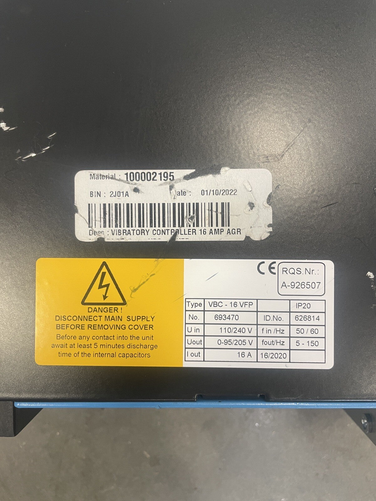 ARTHUR G RUSSELL VBC-16VFP / VBC16VFP @1D