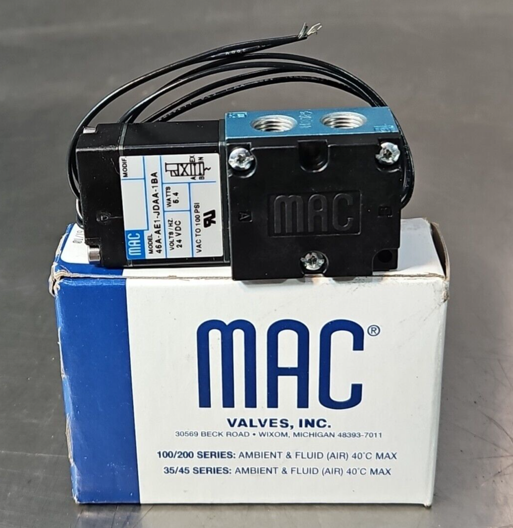 MAC 46A-AE1-JDAA-1BA Solenoid Valve                                     (BIN423)