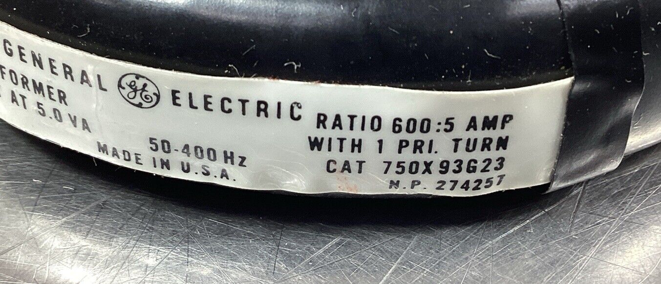 GE  JAI-0  Current Trans. Ratio 600:5 AMP 1.5% Accuracy At 5.0 VA      4E-34