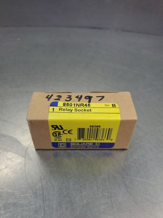 SQUARE D 8501NR45 Ser B. RELAY SOCKET BASE.                                4C-43