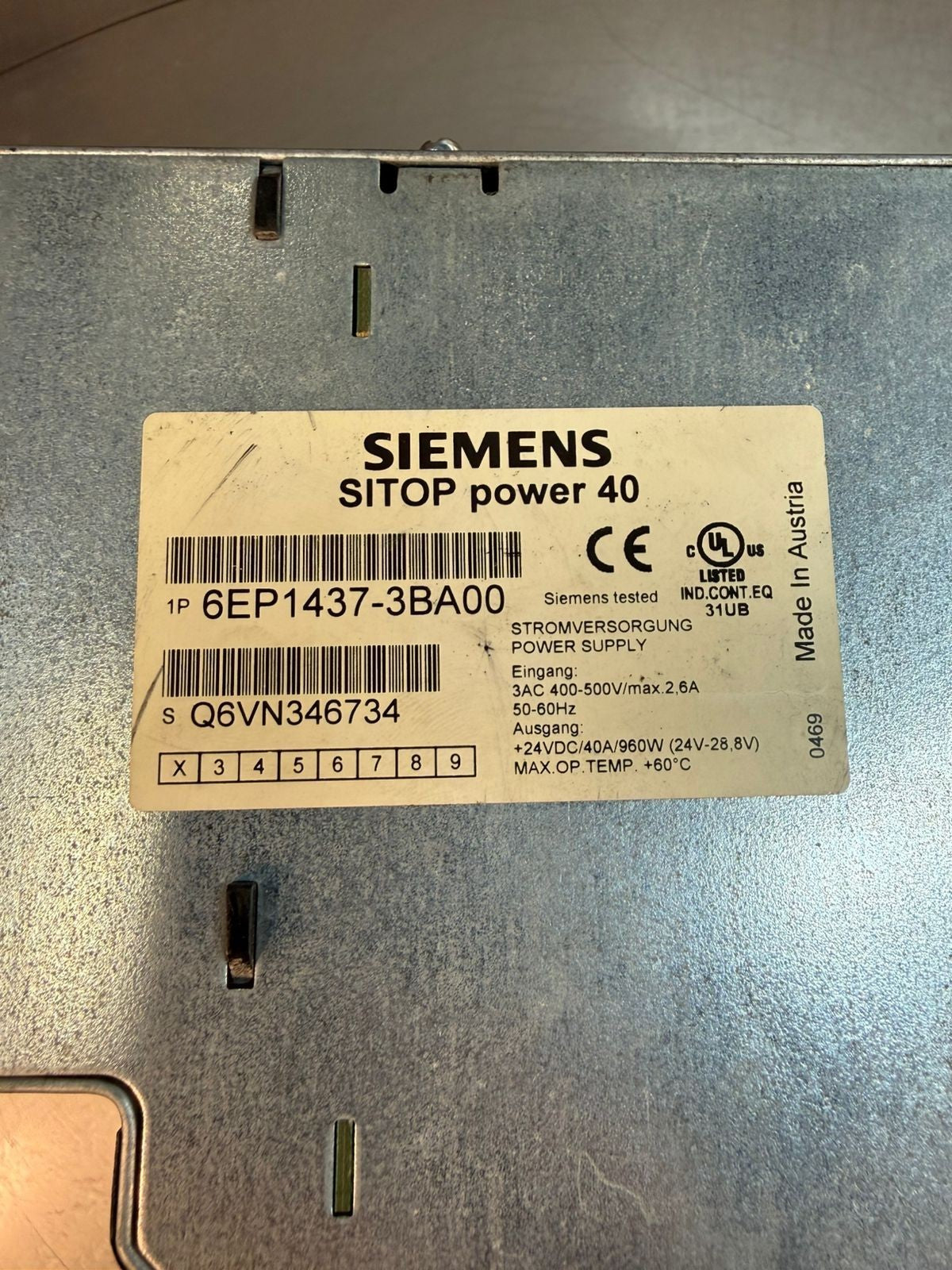 Siemens 6EP1437-3BA00, Sitop Power 40                              (5.2.4)