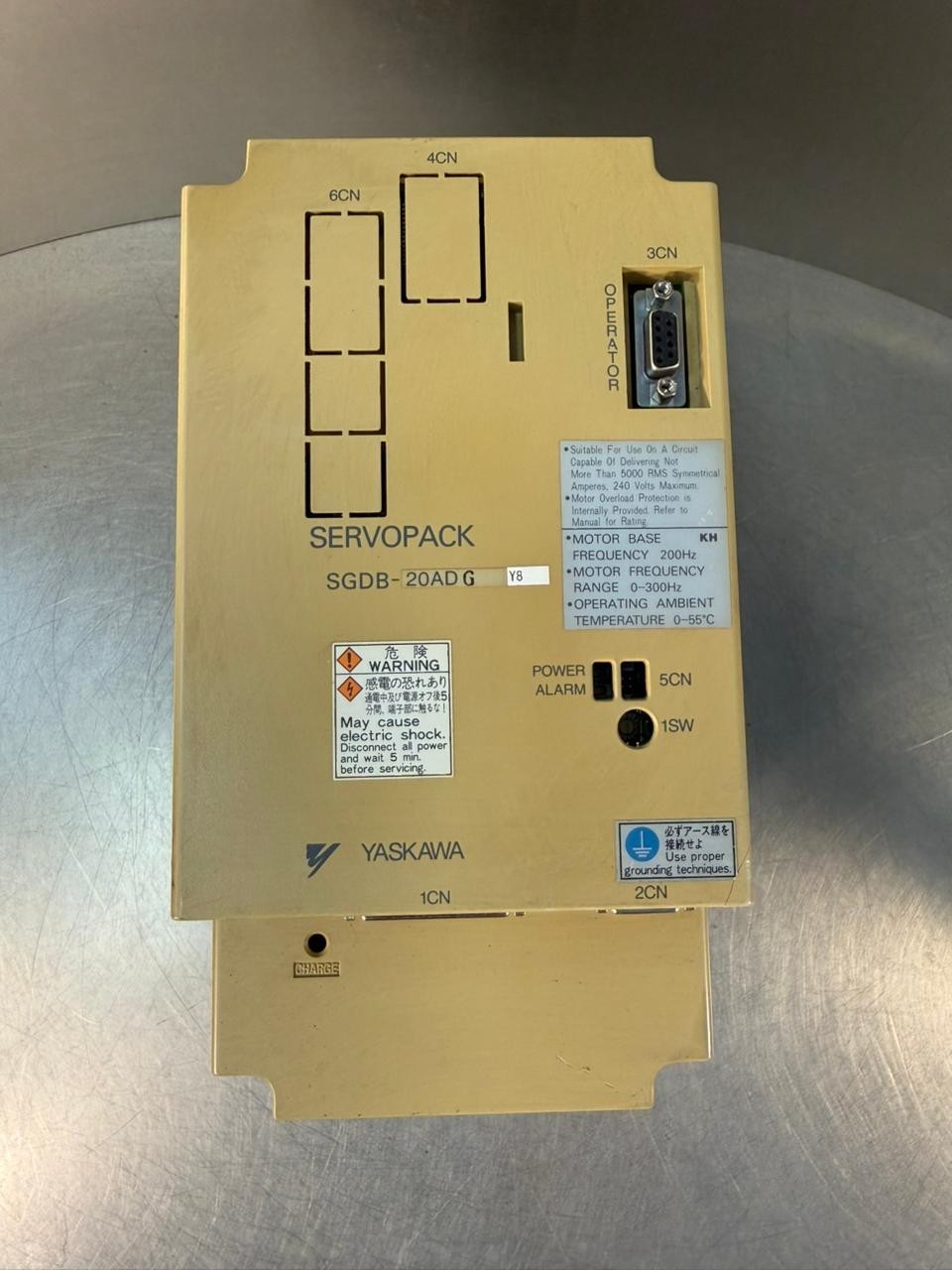 Yaskawa SGDB-20ADGY8  Drives-AC Servo  50/60Hz 3Ph (1.5.1)