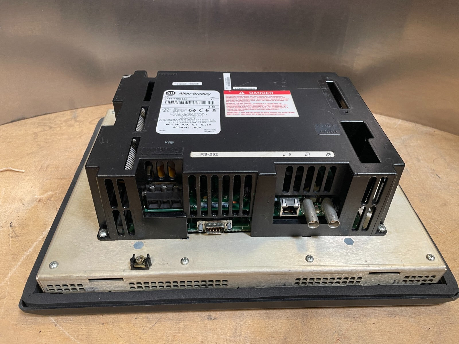 Allen-Bradley PanelView 1000 2711-T10C15X Black 10" Touch Screen Operator Panel