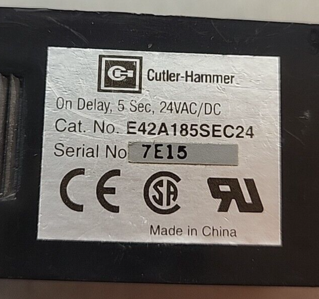 Cutler-Hammer E42A185SEC24   VAC/DC                    (BIN323)