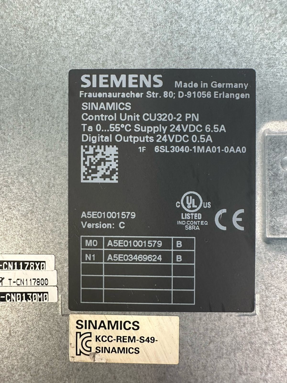 Siemens 6SL3040-1MA01-0AA0 Sinamics CU320-2 PN                      (8.3.2)