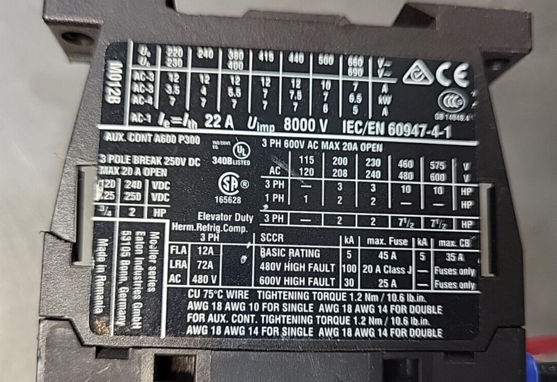 Eaton PKZMO-4 Cont.IEC/EN60947-4-19(BIN354)
