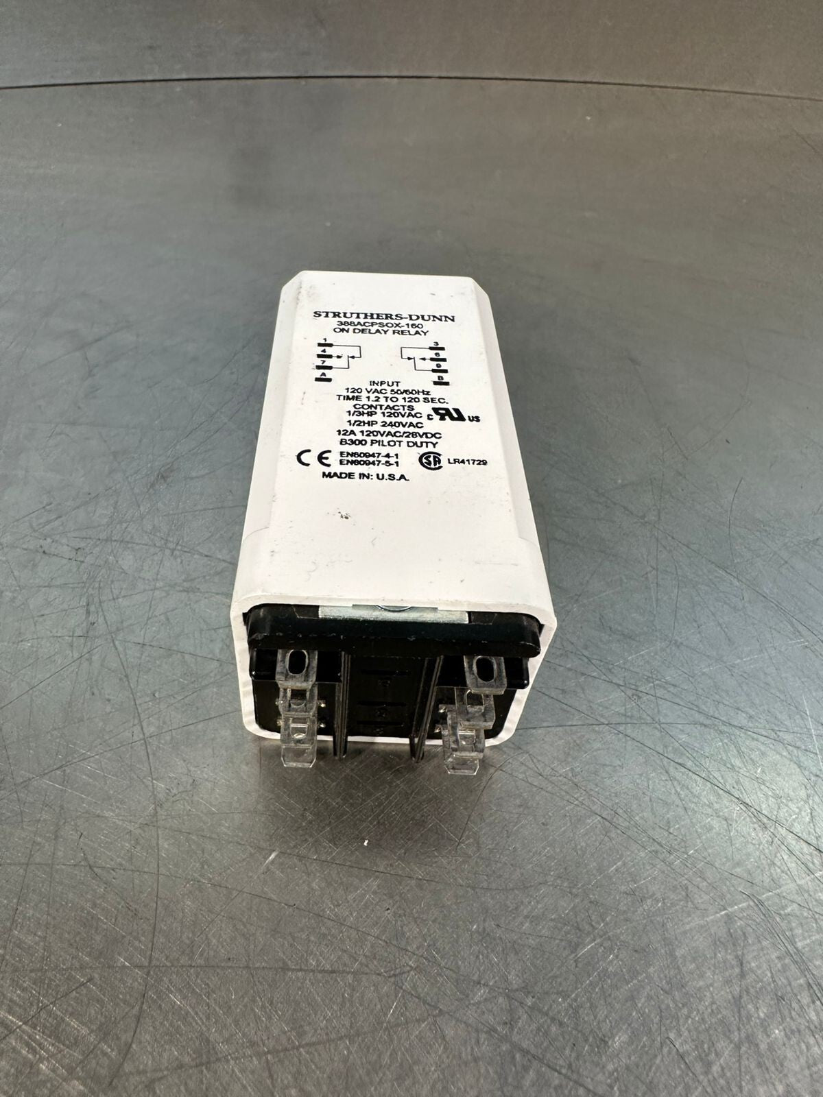 Struthers Dunn 388ACPSOX-160 On Delay Relay 1.2 To 120Sec 12A 120VA (1.1.1)
