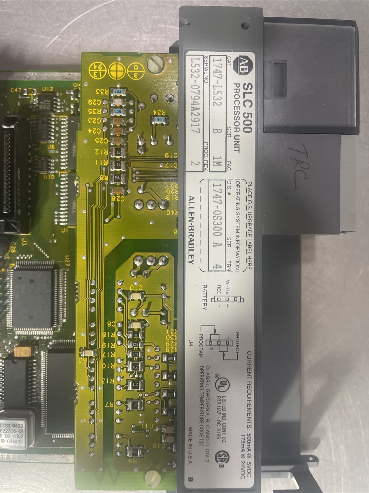 Allen-Bradley 1747-L532 Ser B PROC REV 2 w/1747-OS300 Ser A FRN 4 Processor @2C
