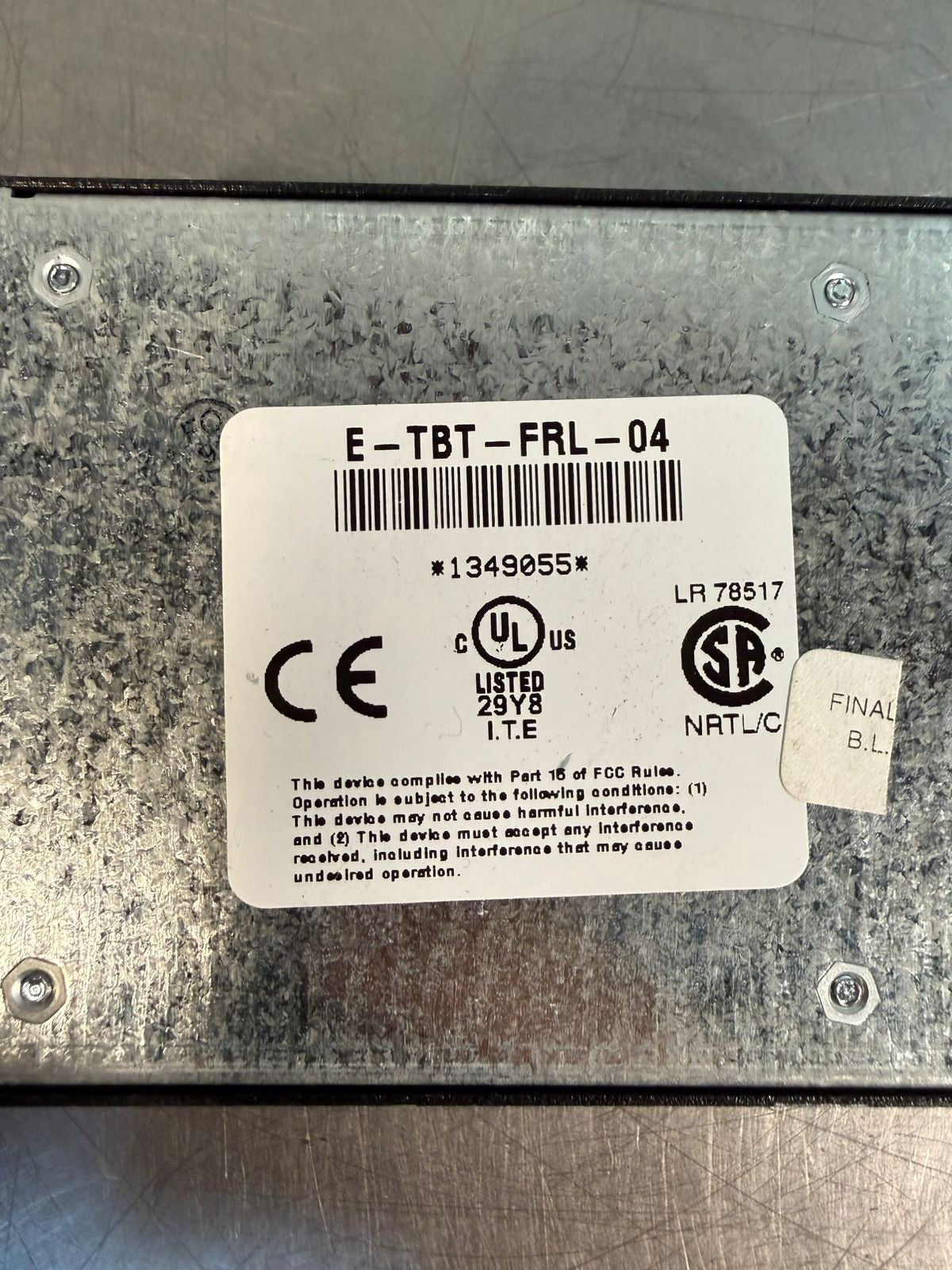 Transition Networks E-TBT-FRL-04 Media Converter                   (4.1.3)