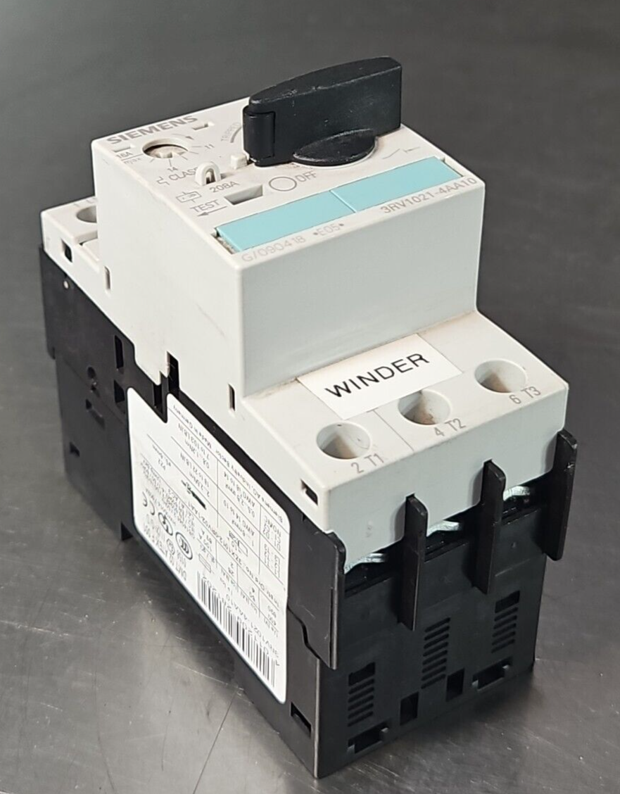 Siemens Sirius 3RV1021-4AA10 Motor Starter Circuit Protector             loc4A11