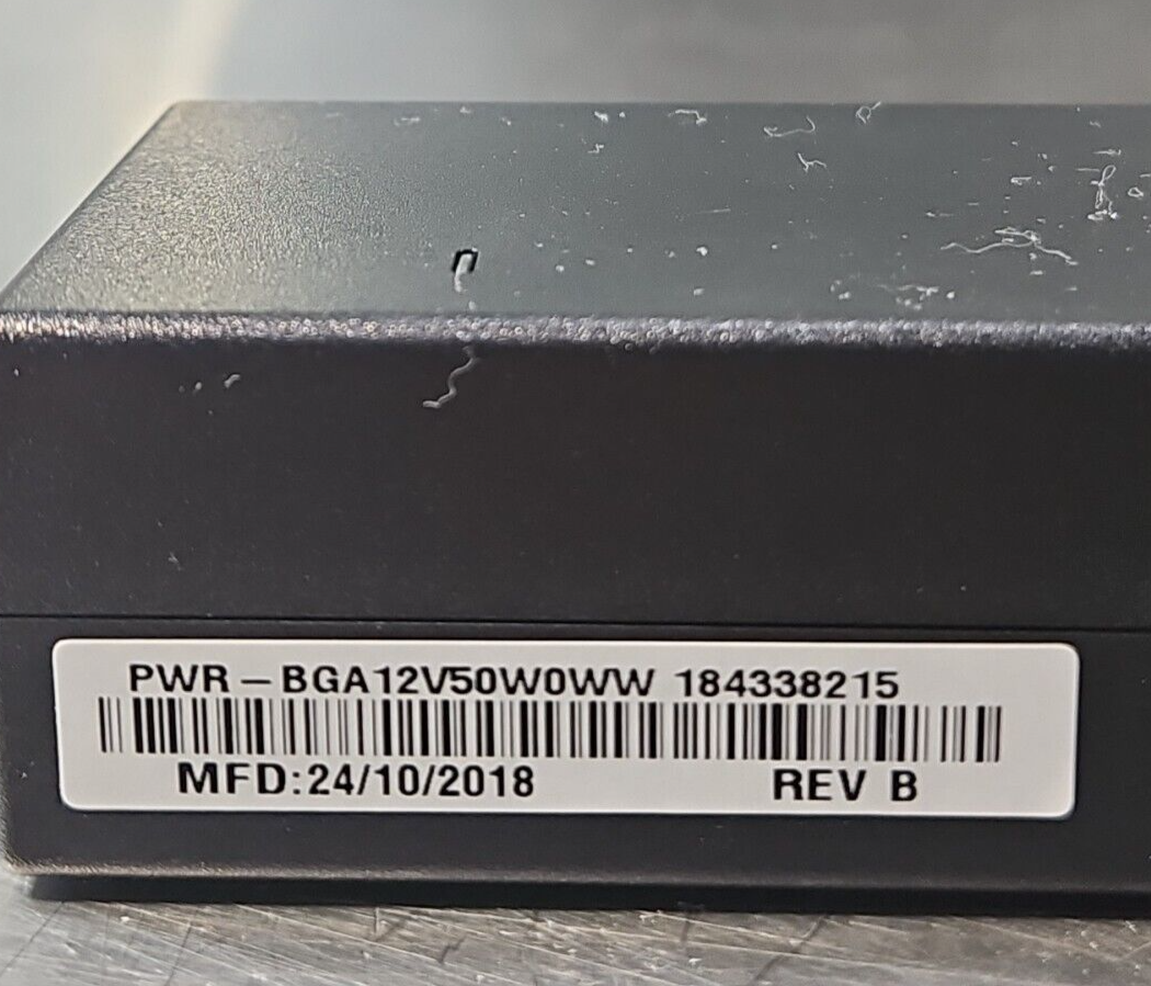 Zebra PWR-BGA12V50W0WW Power Adaptor 50/60Hz 4A 12VDC                   (BIN344)