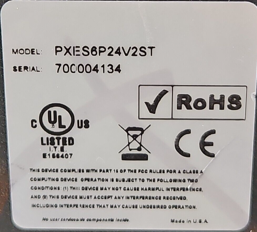 Eaton PXES6P Power Xpert Ethernet Switch                                (BIN433)