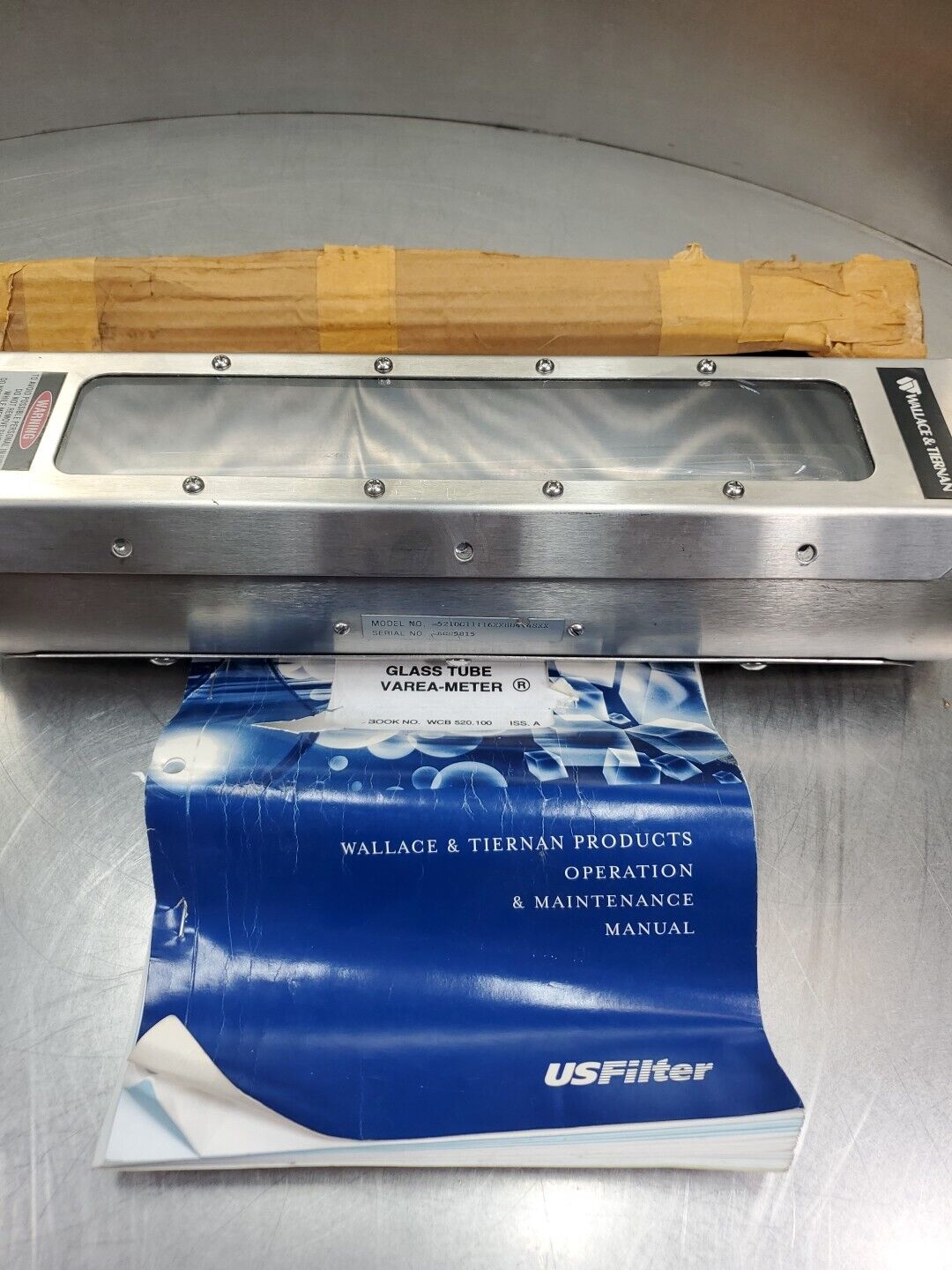 Wallace & Tiernan 5210G11116XXBD414SXX Glass Tube Varea-Meter.             6C-15