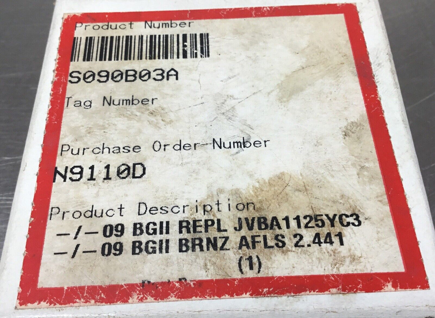 FLOWSERVE BEARING GARD BRONZE  BGII S090B03A        6C-12
