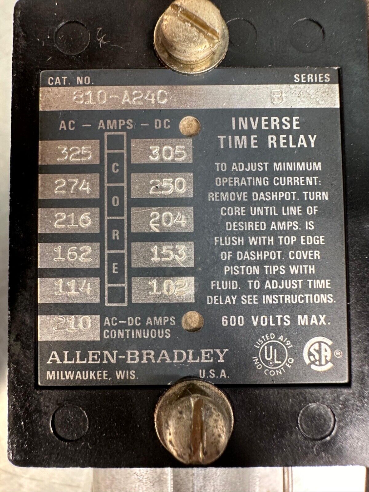 Allen Bradley 810-A24C Ser B / 810A24C Ser.B (5E-24)