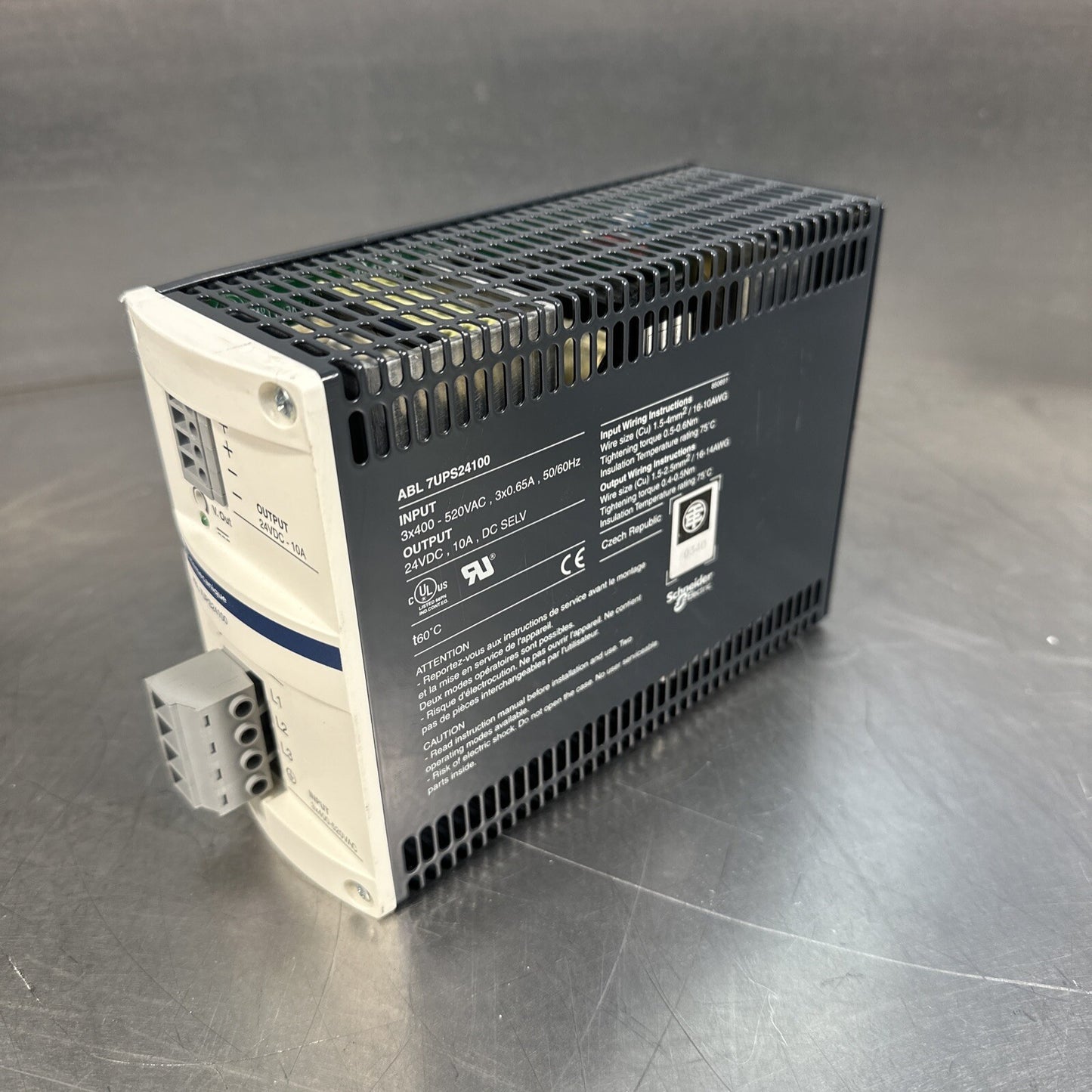 Telemecanique ABL 7UPS24100 400-520V Input 24VDC Out - Refurbished (BIN-1.1.1)