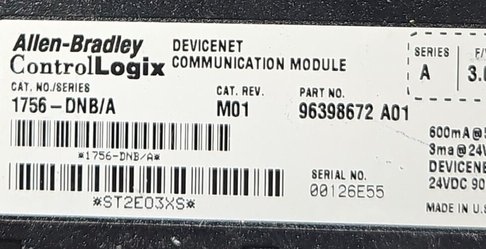 Allen-Bradley 1756-DNB/A Communication Module                           (BIN635)