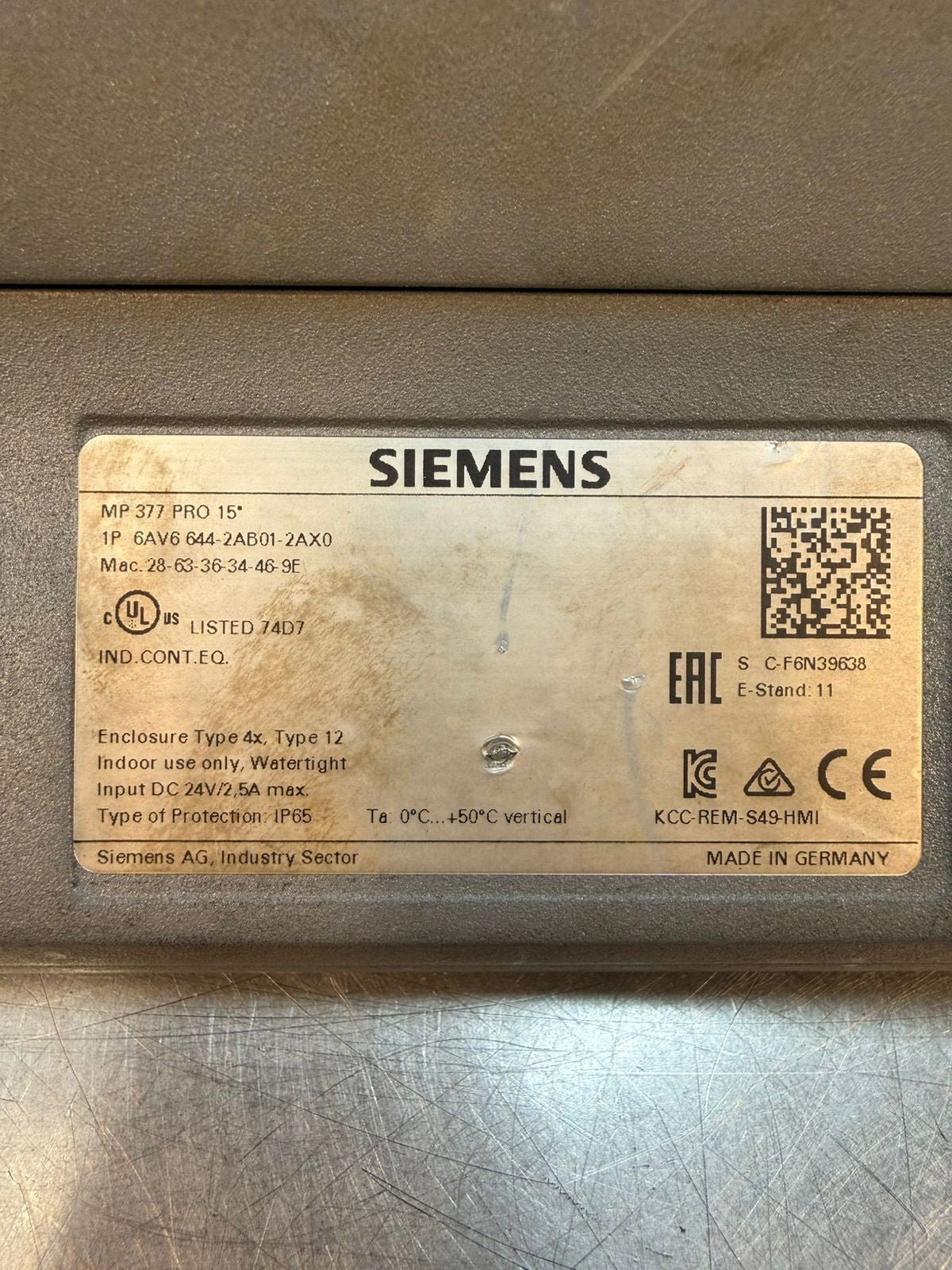 Siemens 6AV6644-2AB01-2AX0 / 6AV6 644-2AB01-2AX0  (9.6.3)