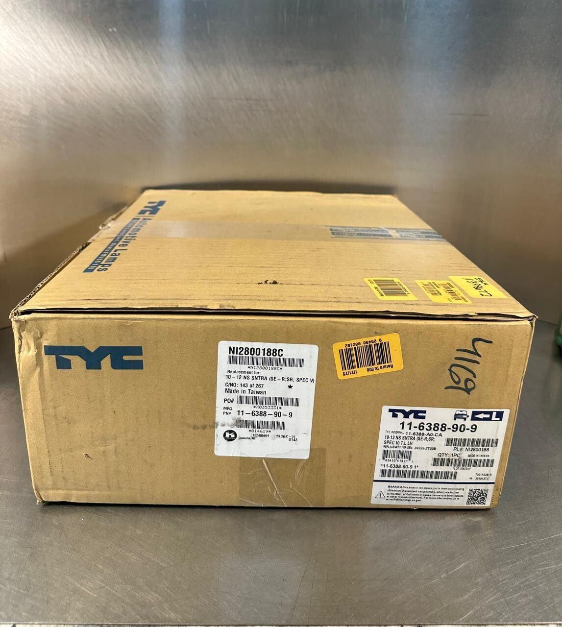 Tyc 11-6388-90-9   10-12 Nissan Sentra TYC Internal 11.6388-A0-CA (12.5.8)