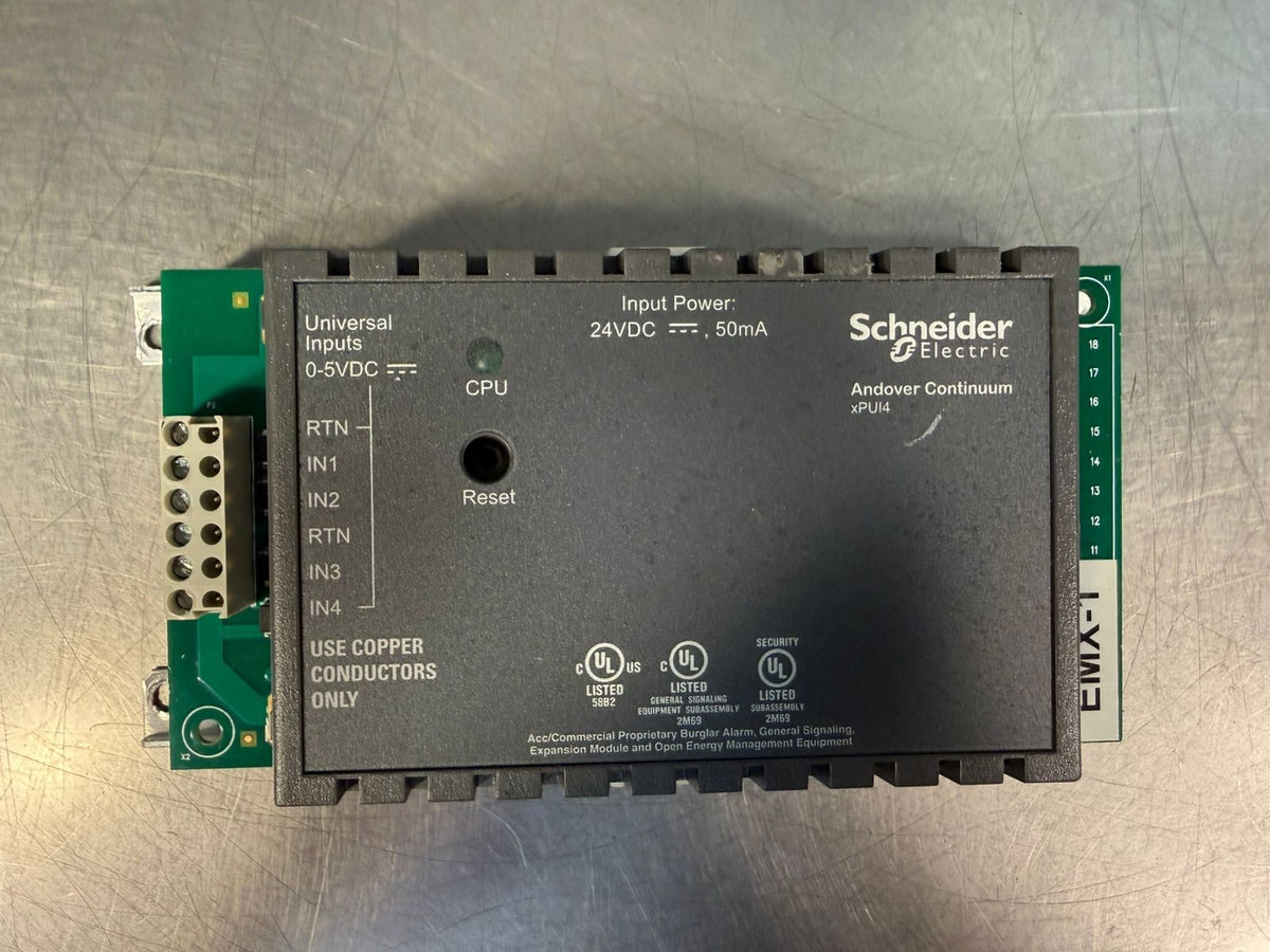 Schneider Electric XPUI4 Input power 24Vdc 50ma Andover Continuum (4.1.4)