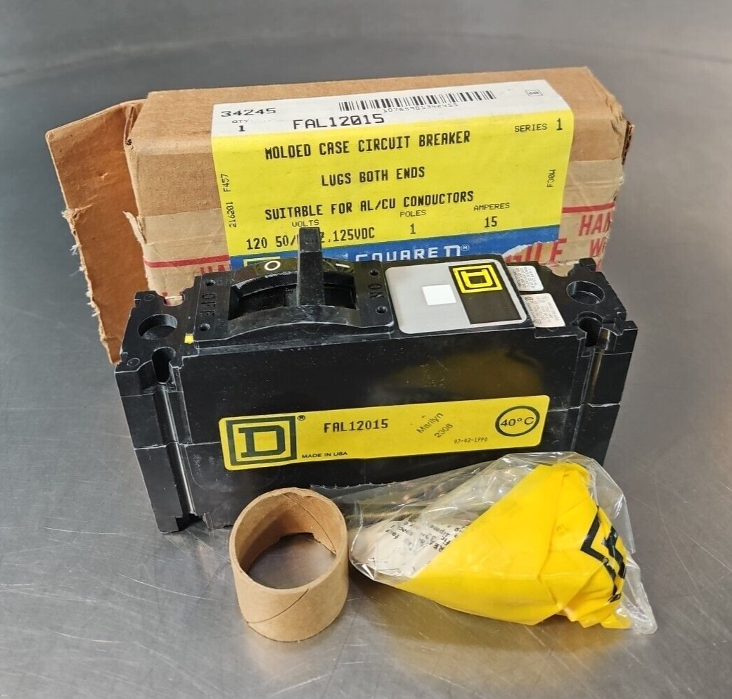 Square D FAL12015 Molded Case Circuit Breaker 15A                       (BIN345)