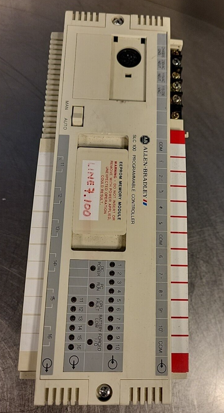 Allen Bradley SLC 100 1745-LP101   Program. Controller   Ser. D (BIN 4.5.4)