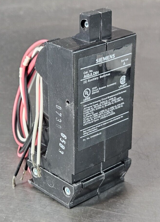 Siemens A02JLD64 Series A Auxiliary Switch                              (BIN645)